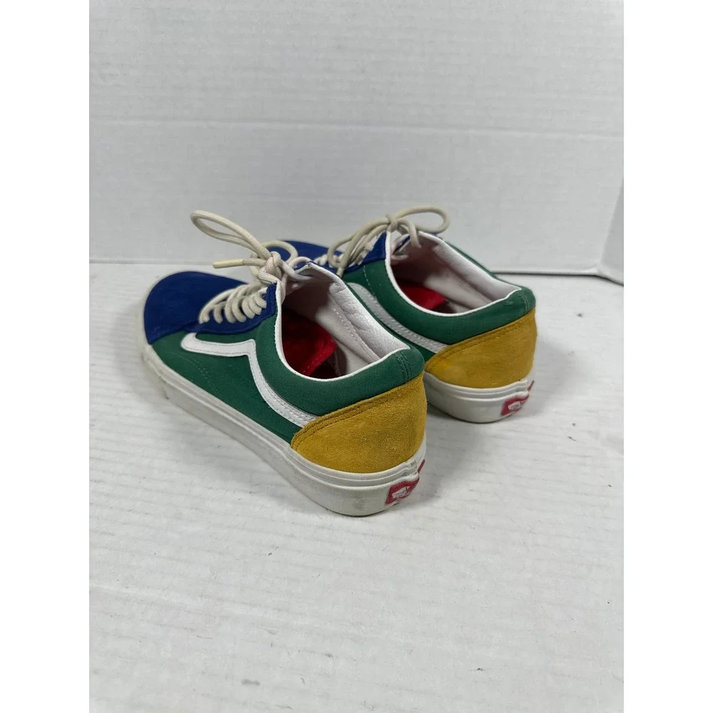 Vans Old Skool‎ Yacht Club Blue Green Yellow Red Colorblock Skate Shoes Sneakers